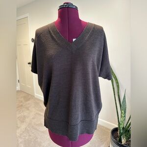 Coldwater Creek Chocolate brown short sleeved Knit Top xs women’s cabincore